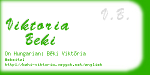 viktoria beki business card