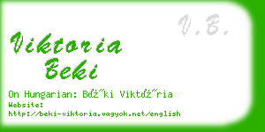 viktoria beki business card